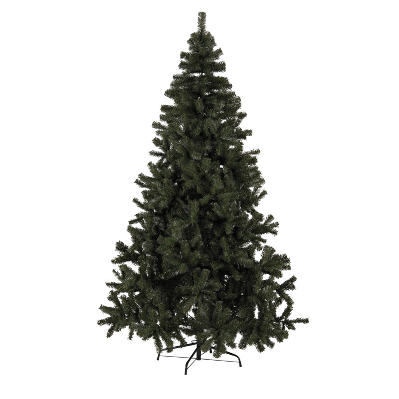 Quebec 1.5m Artificial Christmas Tree, 6.89ft H x 4.27ft Ø, Green