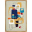 Forme Mid-Century «Mid-Century Modern Colorful Polygon Collage» sur-99141487-99141488