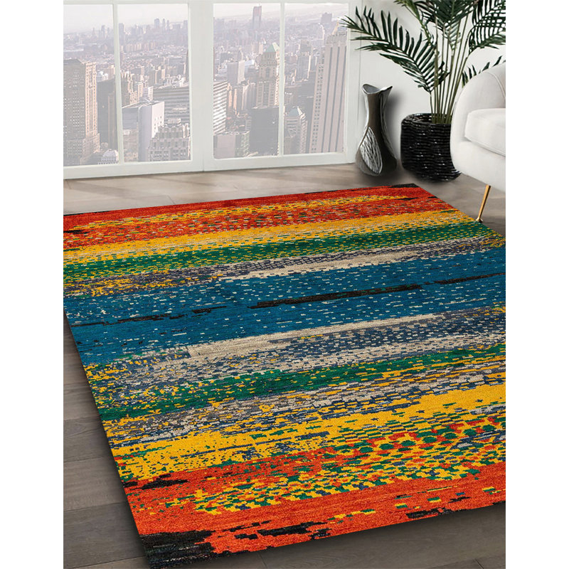 Monyca Abstract Indoor Rug, Square 4'