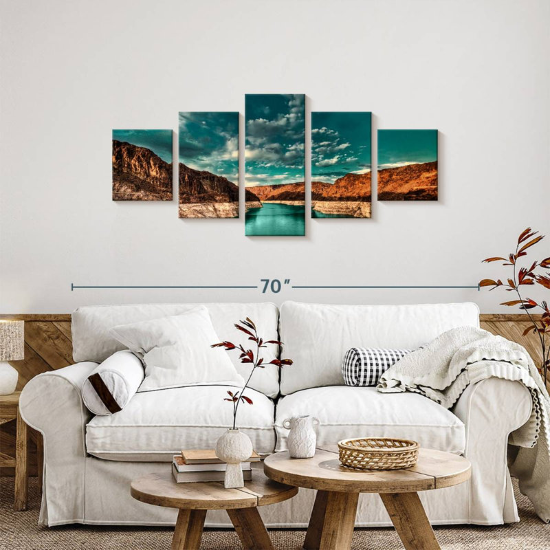 Hoover Dam Lake, 24" H x 55" W