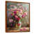 Toile avec cadre flottant brun