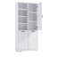 Armoire de rangement de salle de bain avec portes et tiroirs, panier à linge inclinable, plusieurs espaces de rangement, style autoportant, tablettes ouvertes, tablettes réglables-304395753