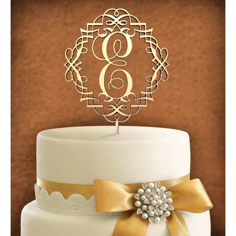 Surmatelas à gâteau à cadre losange, B, Or