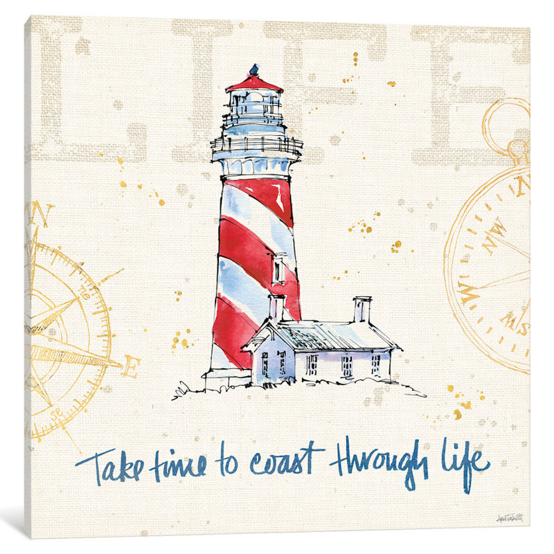 «Coastal Life VI», impression sur toile, H 37 po x l 37 po x P 1,5 po, Toile tendue, Pas de tapis