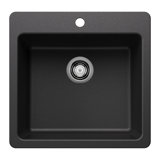 Liven SILGRANIT 21" L x 20.5" W Single Basin Drop-In/Undermount Kitchen Sink