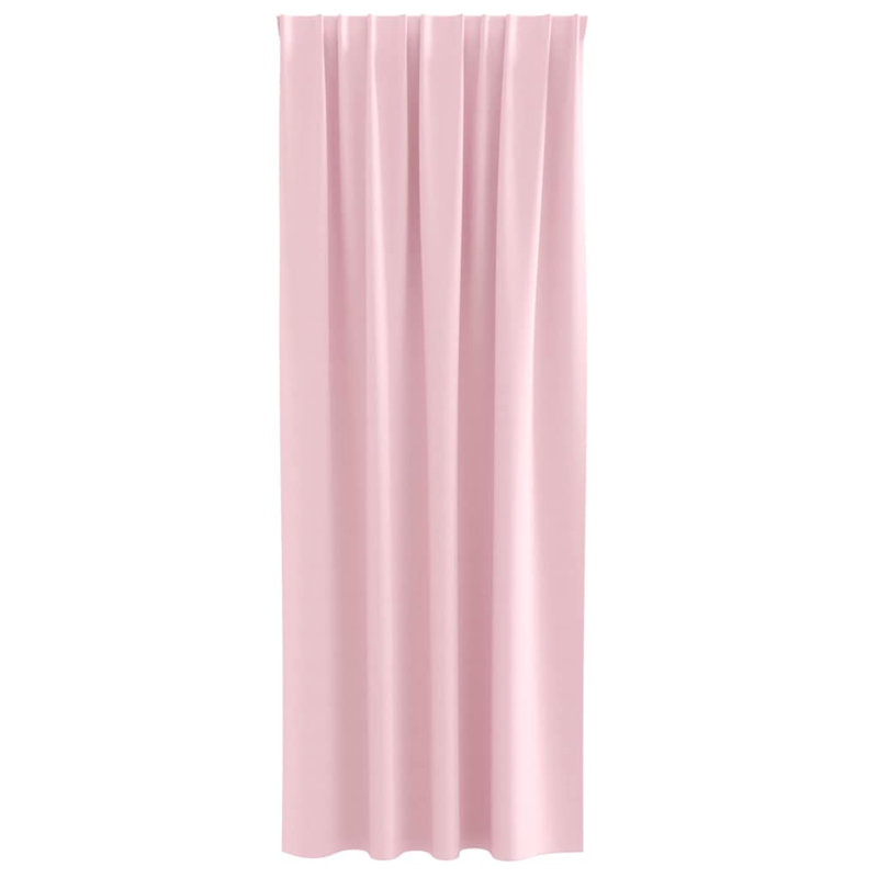 Blackout Curtain Pair, Baby Pink, 225cm Width x 140cm Drop