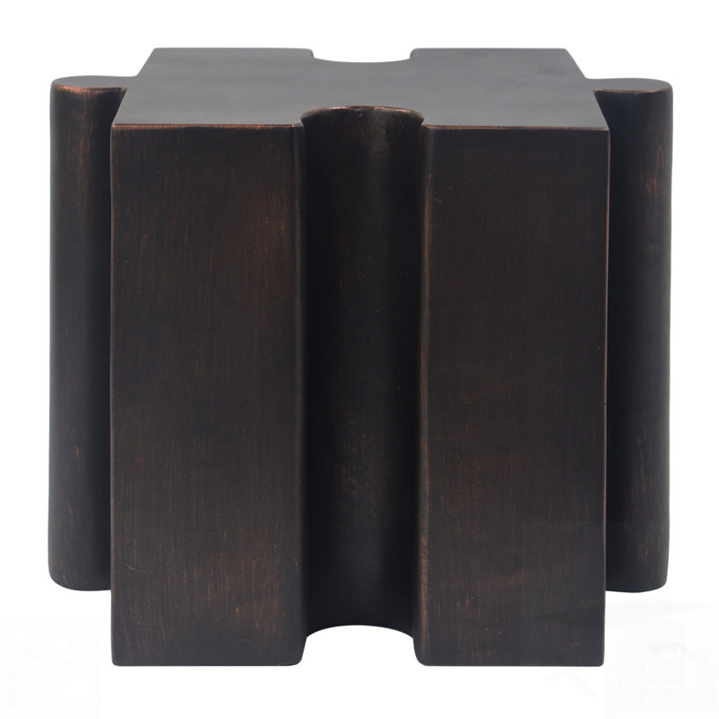 Table d'appoint casse-tête, table modulaire à bord concave MGO, Cuivre