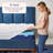 Sleep Innovations Cooling Comfort Gel Memory Foam Dual Layer Mattress Topper, 4 Inch, Pillow Top Cover-366374802