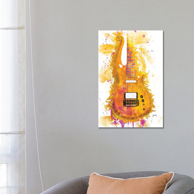 Prince's Cloud Guitar I 1 Piece Wrapped Canvas Painting