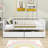 Full Size 2 Drawers Wooden Daybed with Fence-1395012424