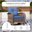 Chaises longues pivotantes avec coussins
