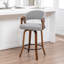 Tabouret de comptoir pivotant rembourré Providence-123200738