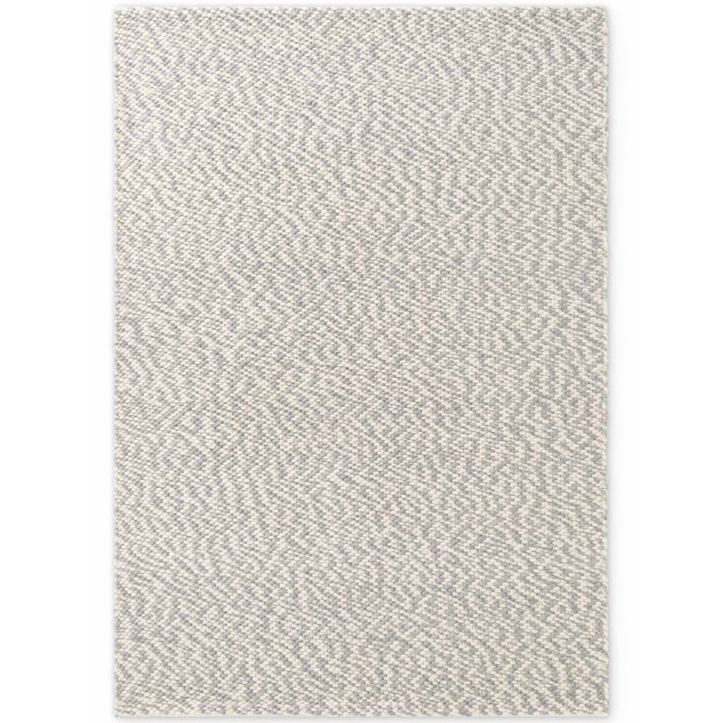 Lyon Wool Hand Woven Area Rug, Rectangle 160 x 230 cm, Grey