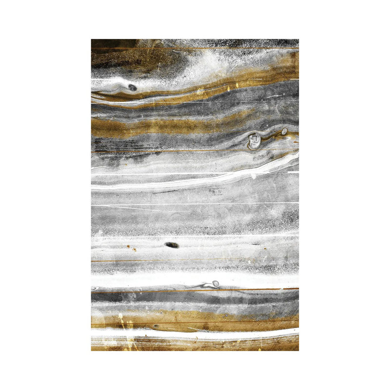 Gold Flow by Milli Villa - Wrapped Canvas Gallery-Wrapped Canvas Giclée