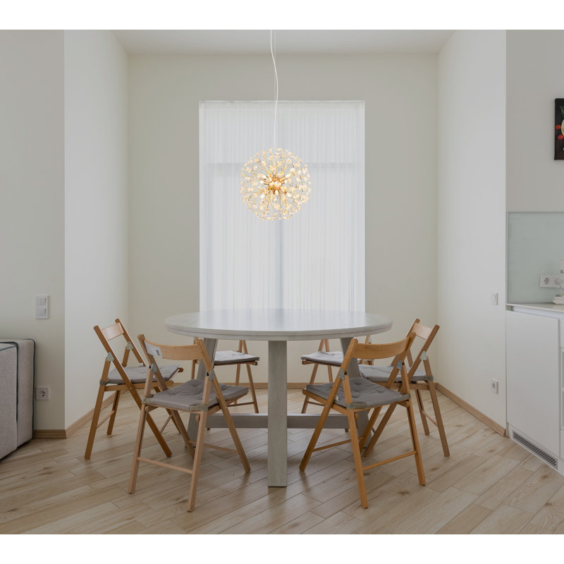 Funke - Light Pendant, Gold colours, 8, 100cm W x 40cm D