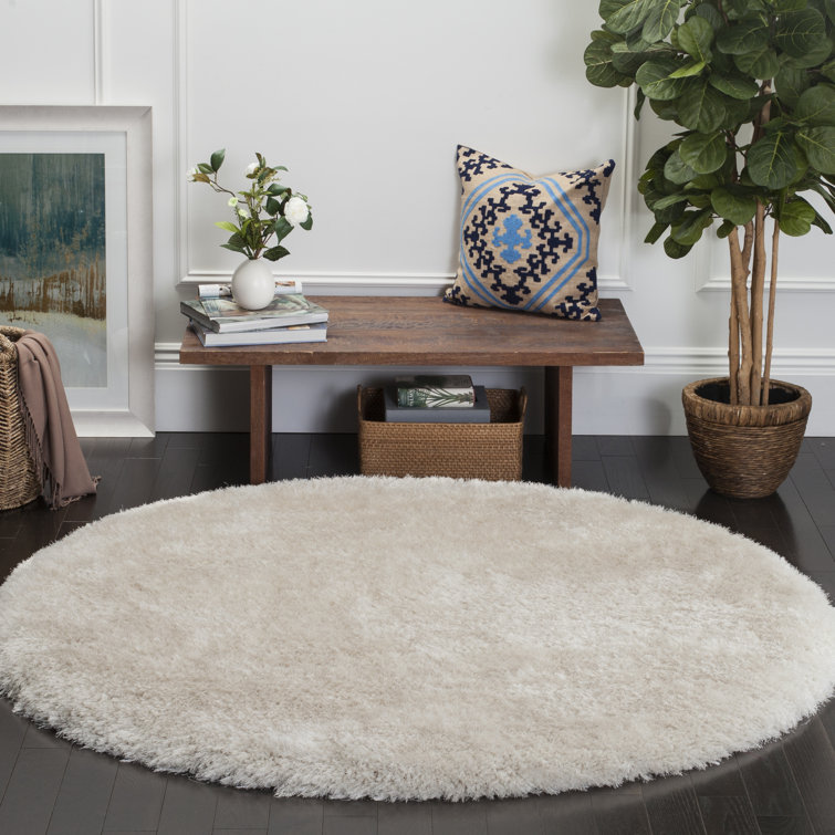 Jayne Shag Hand Tufted Performance Solid Color Rug