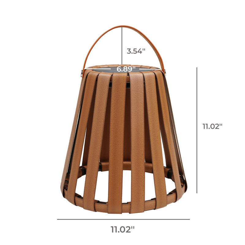 Ricetta 11.02'' Solar Powered Integrated LED Outdoor Floor Lamp