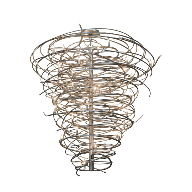 Cyclone 36 - Light Dimmable Tiered Chandelier