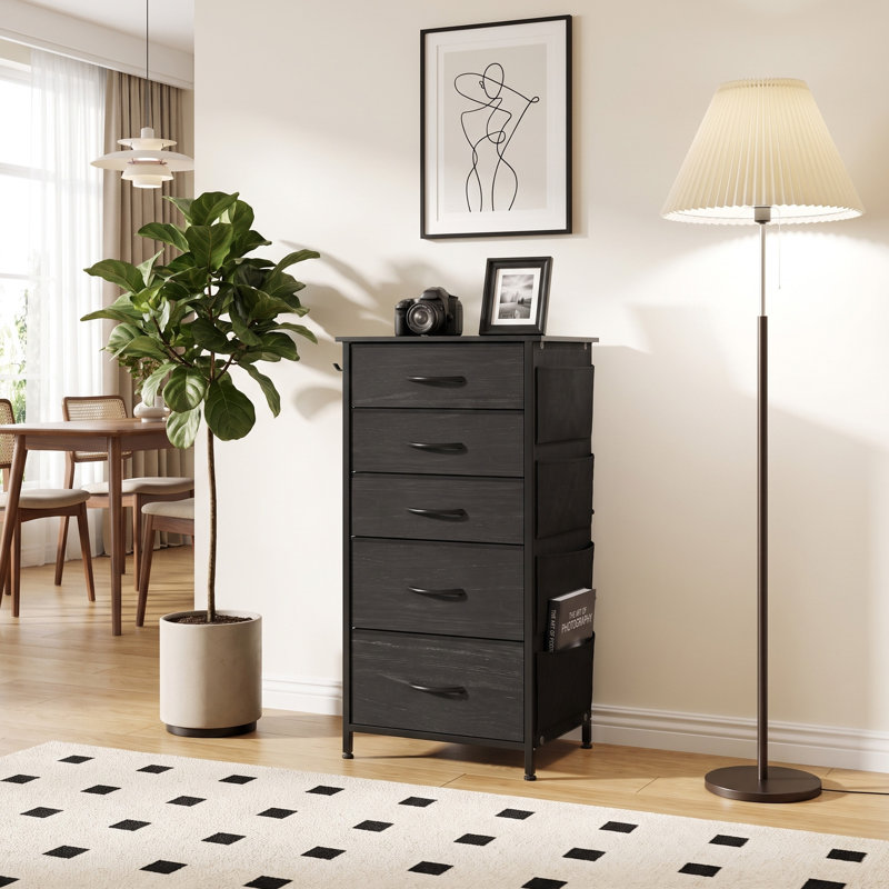 45 cm W Chest of 5 Drawers
