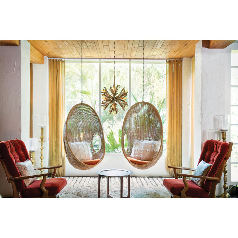 Vida 13 - Light Sputnik Sphere Chandelier, 26"H x 22"W x 22"D
