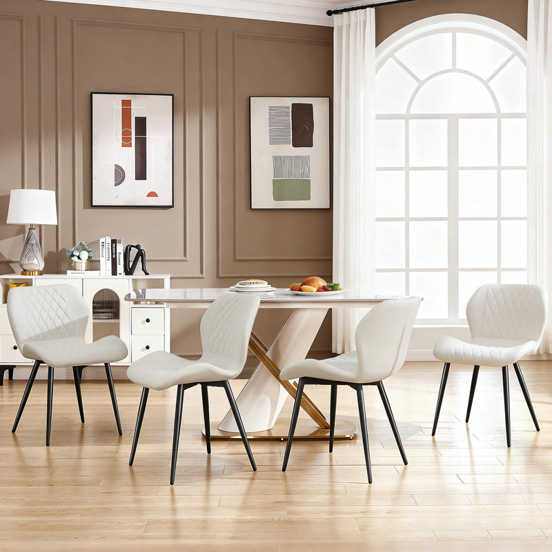 46cm H Dining Chair, Beige