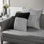 ensemble de literie gris en simili suède avec coussins décoratifs pour chambre à coucher moderne