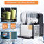 Machine à granité de grande capacité, deux réservoirs de 4 L, acier inoxydable, autonettoyant, pour boissons glacées et café