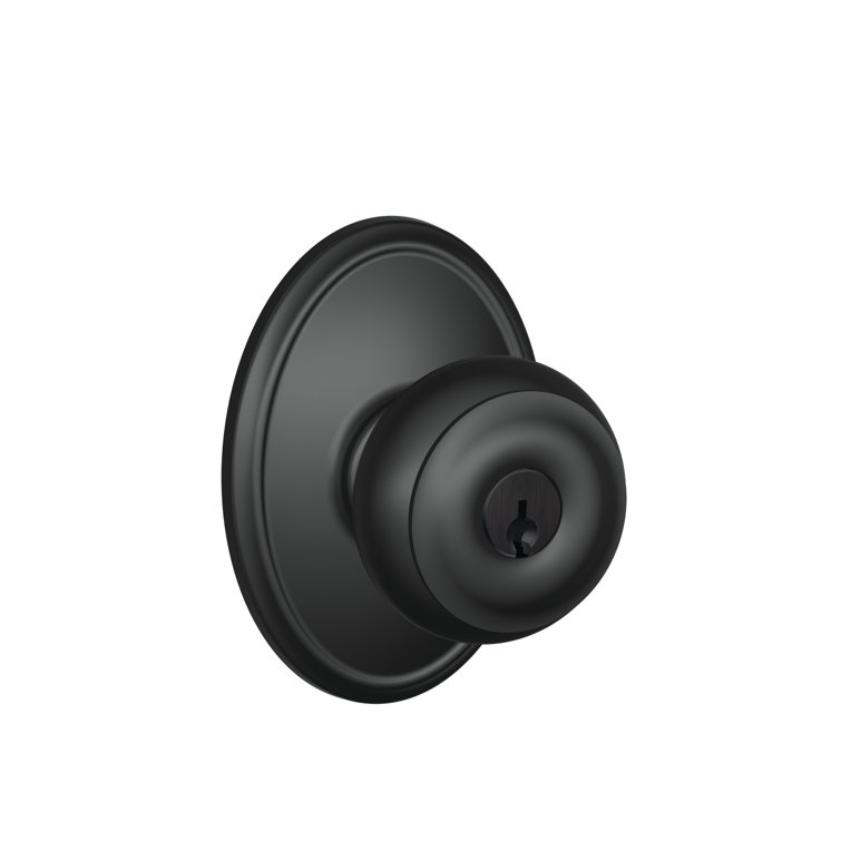 Georgian Knob with Wakefield Trim Keyed Entry Lock