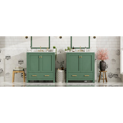 Ensemble de meuble-lavabo double 60 po