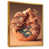 Toile avec cadre flottant or