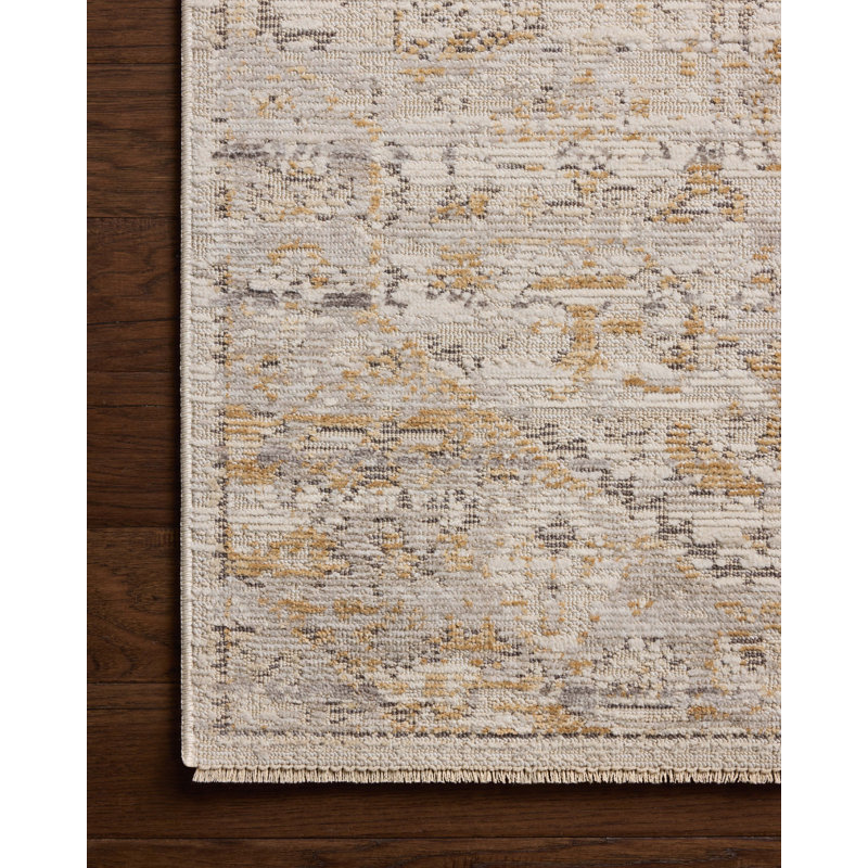 Tapis ivoire / ocre Loloi Forlini, Rectangle 7 pi 10 po x 10 pi