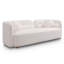 Canapé de luxe moderne 2PCS 2PCS pour le salon, canapé rembourré blanc Boucle Cloud pour bureau à domicile, 3 places