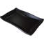 Paquet de 6 assiettes à dîner rectangulaires en mélamine soyeuses noires 6,75 po-741090426