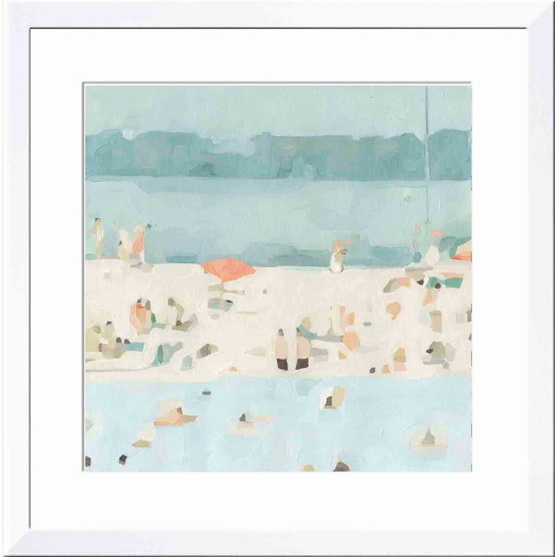 Sea Glass Sandbar II by Emma Scarvey, Black, 8"H x 12"W