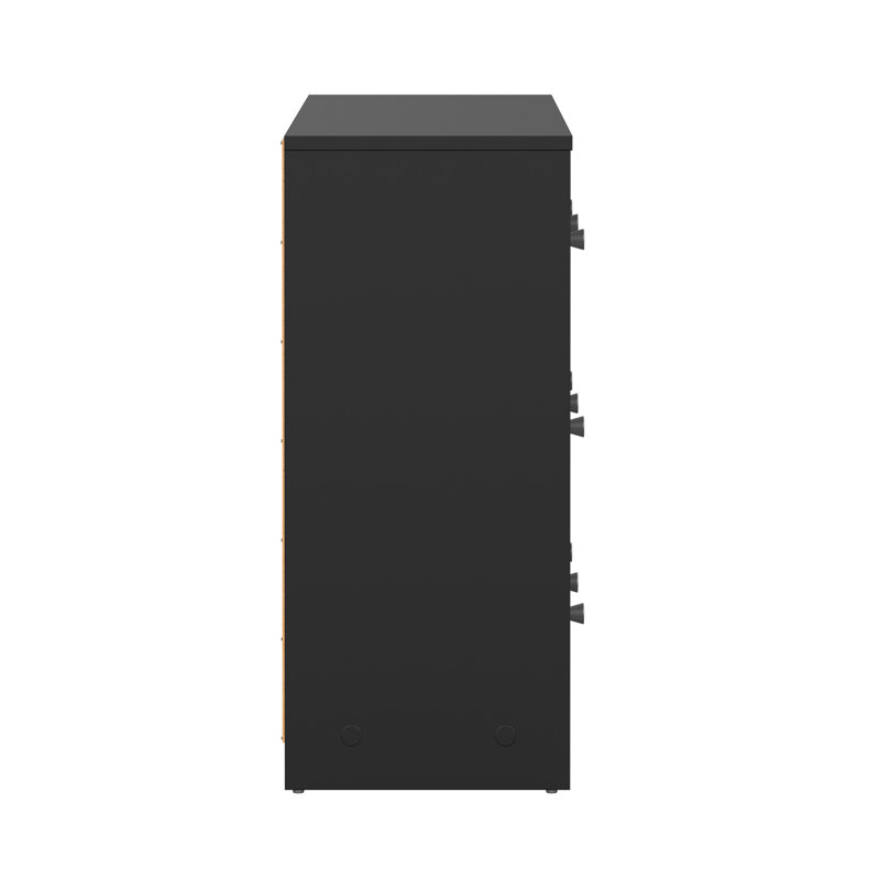 Clanton 56.34'' W 6 - Drawer Dresser, Black