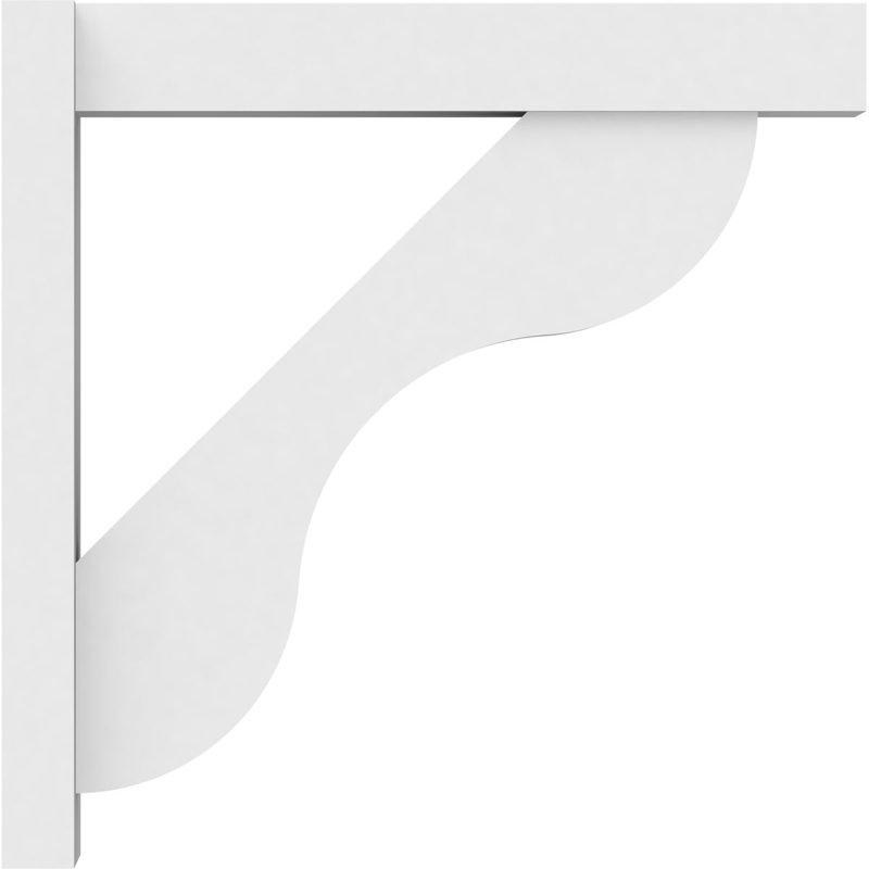 Persienne en PVC de qualité architecturale avec extrémités en bloc Carmel, L 5 po, H 24 po x P 24 po
