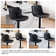 Zager Swivel Adjustable Height Bar Stools, Leather Upholstered Counter Stools, Modern Pub Stool