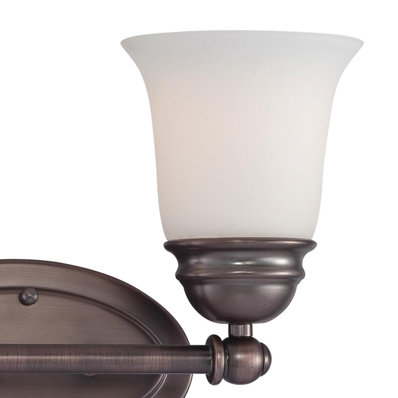 Éclairage pour salle de bain 2 lumières Bella - bronze huilé 13 po de large Bella, Bronze frotté à l'huile