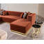 Canapé modulaire en velours 4 pièces Juliana-297668840