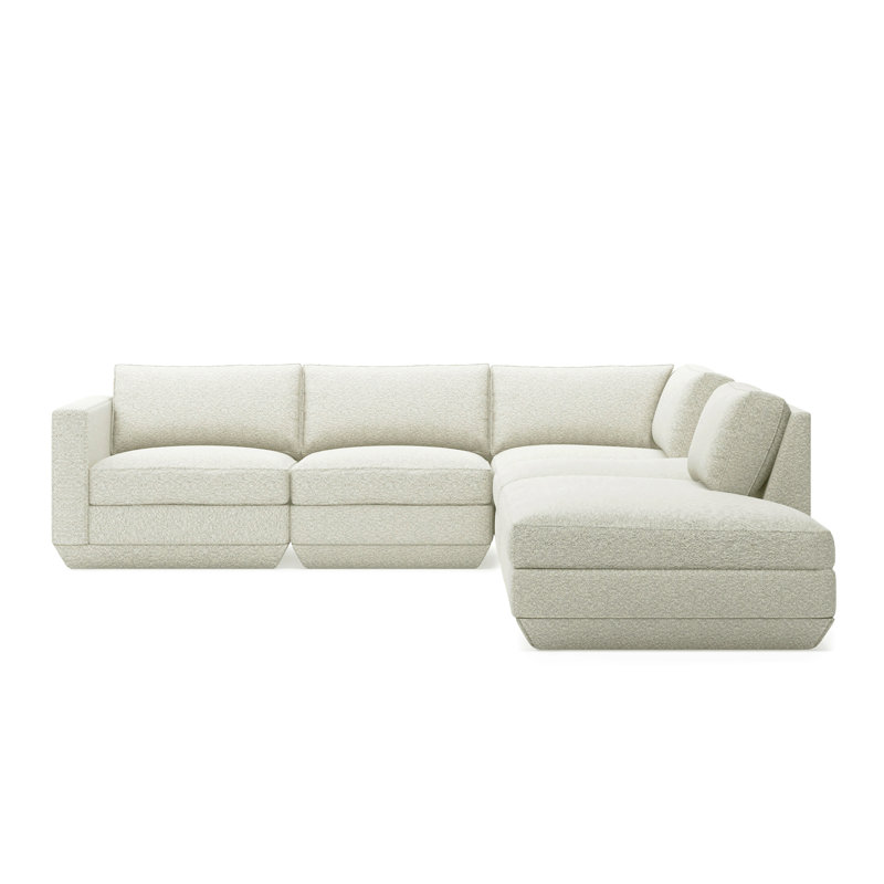 Podium Modular 5 PC Seating Group A, Right Hand Facing, Copenhagen Fossil