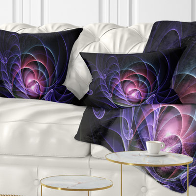 Coussin lombaire style fractal 3d artful Abstract
