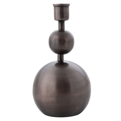 Orb Candlestick Holders Sm Bronze