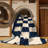 Machine Washable Checkered Gray Area Rug-534262202