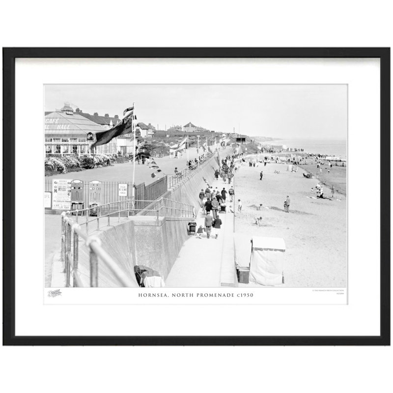 Hornsea, North Promenade C1950 by Francis Frith - Single Picture Frame Print, 60cm H x 80cm W x 2.3cm D