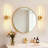 21 In. 2-Light Glass Armed Wall Sconce Hardwired Wallchiere Wall Light-1011752605