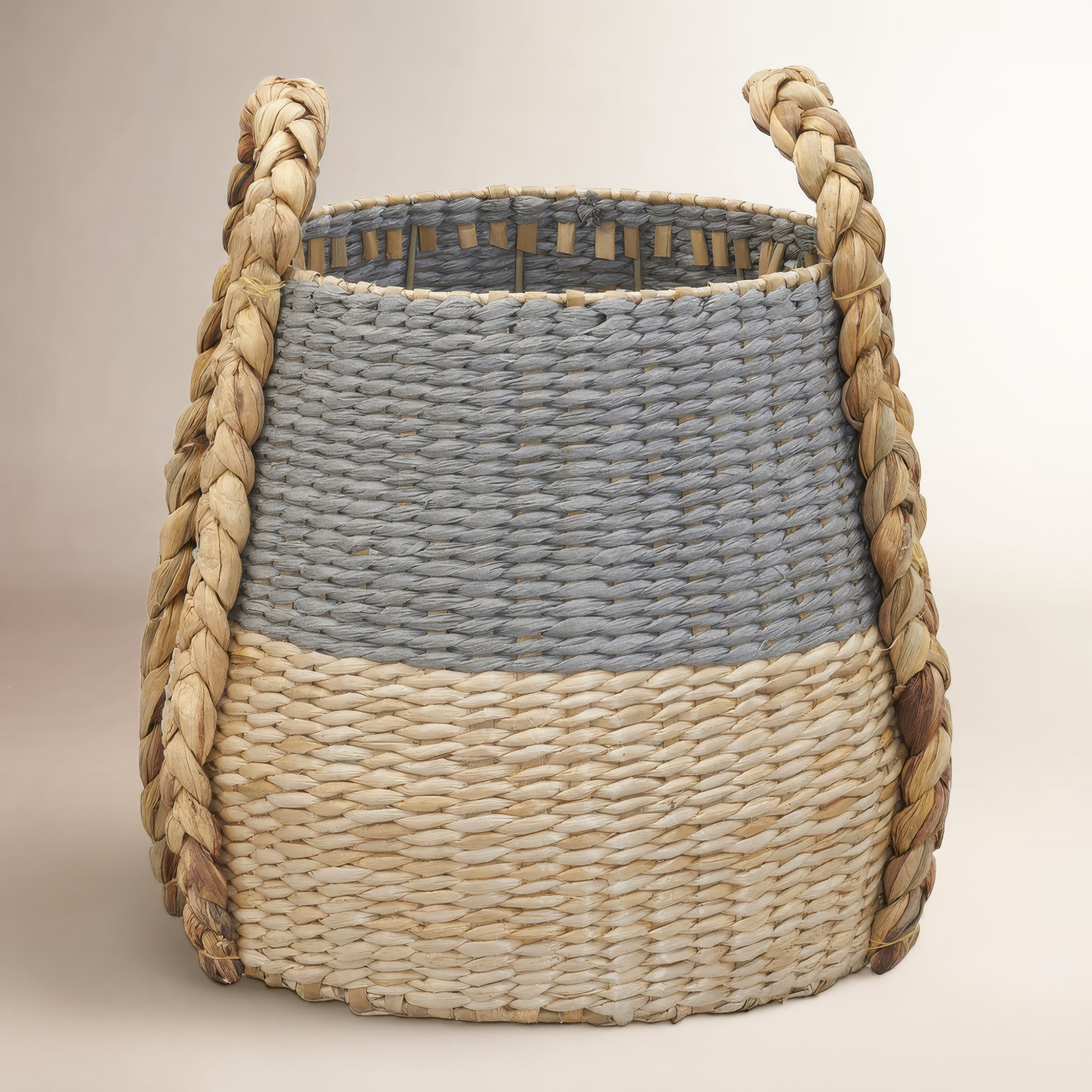 Handmade Storage Basket, Gray