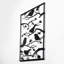 Élégant art mural en métal noir de 18,5 po x 26 po | Fabrication 100% métal, épaisseur: 0,05 pouce | Fixation murale facile avec pièce arrière | Accessoire décoratif parfait pour la maison et le bureau