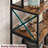 5-Tier Microwave Oven Stand With 6 S-Hooks Adjustable Heavy Duty Coffee Bar Station Kitchen Utility Storage Shelf,Metal Utility Storage Shelf