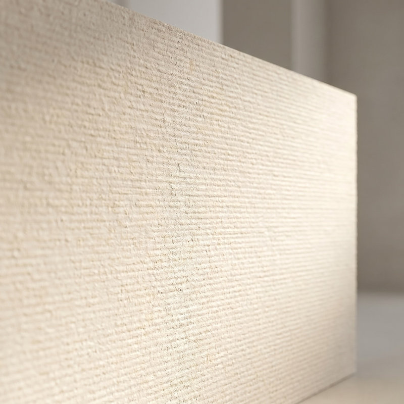 Champagne Thin-Raked 12x24 Limestone Wall Tile