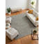 Tapis rectangulaire Struttura en kaki turquoise ivoire-380882482